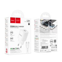 Мережевий зарядний пристрій HOCO C149A Charm PD30W+QC3.0 charger set (C to C)(EU) White (Цвет Білий) - фото № 2