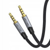 Кабель Vention TRRS 3.5MM Male to Male Aux  Cable 1.5M Gray (BAQHG) - изображение 2