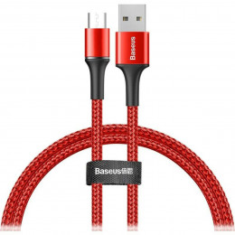 Кабель Baseus Halo Data Cable USB For Micro 3A 0.5m Red