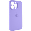 Чохол для смартфона Silicone Full Case AA Camera Protect for Apple iPhone 13 Pro 26,Elegant Purple - зображення 3