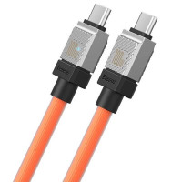 Кабель Baseus CoolPlay Series Fast Charging Cable Type-C to Type-C 100W 1m Orange (Колір Orange) - фото № 5
