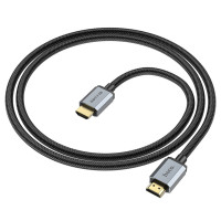 Кабель HOCO US03 HDTV 2.1 Male to Male 8K ultra HD data cable(L=1M) Black (Колір 7073) - фото № 5