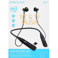 Навушники BOROFONE BE61 Traveller neckband BT earphones Black (Колір 7073) - фото № 5