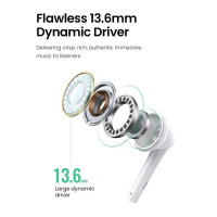 Навушники UGREEN EP101 Wired Earphones with 3.5mm Plug (White) (Колір Белый) - фото № 6