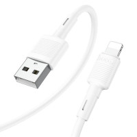Кабель HOCO X83 USB to iP 2.4A, 1m, PVC, PVC connectors, White (Цвет Білий), Атикул k24004 |  купить на VILKI.NET - фото № 1