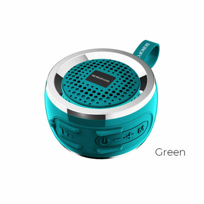 Портативна колонка BOROFONE BR2 Aurora sports wireless speaker Green - изображение 1