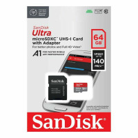 Карта пам'яті microSDXC (UHS-1) SanDisk Ultra 64Gb class 10 A1 (140Mb/s) (adapter SD)  - фото № 4