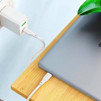 Кабель HOCO X93 Type-C to Type-C 100W, 2m, TPE, TPE connectors, White (Колір Білий) - фото № 6