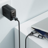 Кабель ACEFAST C20-01 USB-C to USB-C / Lightning aluminum alloy connectors charging data cable Black (Цвет 7073) - фото № 2