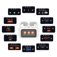 Бездротові навушники HOCO EW72 Soar true wireless ANC Noise Reduction touch screen BT headset White (Цвет Белый) - фото № 7