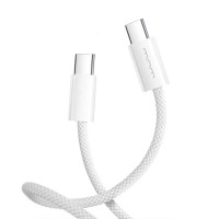 Кабель WUW-X200 Type-C to Type-C PD 60W white (Цвет Белый) - фото № 2