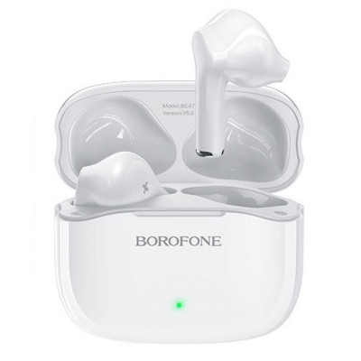 Навушники BOROFONE BE47 Perfecto TWS wireless headset White - зображення 1