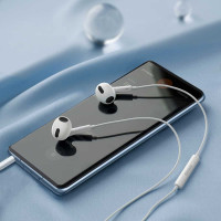 Навушники Baseus Encok 3.5mm lateral in-ear Wired Earphone H17 White (Колір Белый) - фото № 6