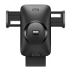 Автотримач для телефона з БЗП Baseus Wisdom Auto Alignment 15W Black (Черный)- № 3