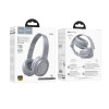 Бездротові навушники HOCO W46 Charm BT headset Light Blue Gray (Blue Gray)- № 3