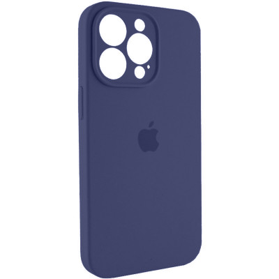 Чохол для смартфона Silicone Full Case AA Camera Protect for Apple iPhone 14 Pro 7,Dark Blue (FullAAi14P-7) - изображение 3