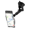 Автотримач для телефона з БЗП HOCO S14 Surpass automatic induction wireless charging car holder Silver (Серебристый)- № 2