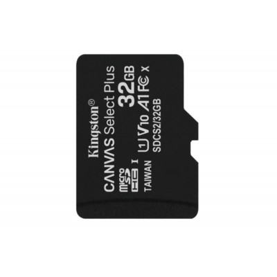 microSDHC (UHS-1) Kingston Canvas Select Plus 32Gb 10 А1 (R-100MB/s) (adapter SD) - изображение 2