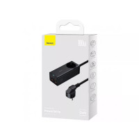 Мережевий зарядний пристрій Baseus GaN3 Pro Desktop Powerstrip AC+2U+2C 100W EU Black (With Mini White Cable Type-C to Type-C 100W(20V/5A) 1m Black） (Колір Черный) - фото № 8