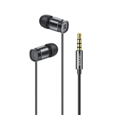 Навушники Usams EP-46 Mini 3.5mm In-Ear Earphone 1.2m Black (HSEP4601) - изображение 1