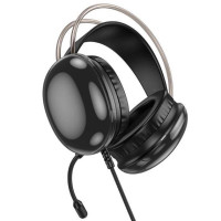 Навушники HOCO W109 Plus Rich USB7.1 channel gaming headphones Black (Цвет Черный) - фото № 5