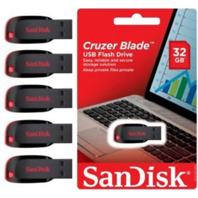 Flash SanDisk USB 2.0 Cruzer Blade 32Gb Black/Red (SDCZ50-032G-B35) - изображение 4