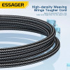 Кабель Essager Sunset USB A to Type C, 120 Вт, USB-кабель для зарядки, 2 м, черный (EXC120-CGA01-P) - изображение 6