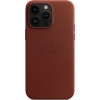 Чохол для смартфона Leather AAA Full Magsafe IC for iPhone 15 Pro Max Saddle Brown - изображение 2