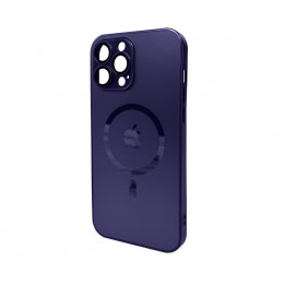 Чохол для смартфона AG Glass Matt Frame Color MagSafe Logo for Apple iPhone 13 Pro Max Deep Purple