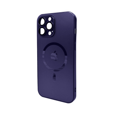 Чохол для смартфона AG Glass Matt Frame Color MagSafe Logo for Apple iPhone 13 Pro Max Deep Purple (AGMattFrameMGiP13PMDPurple) - изображение 1