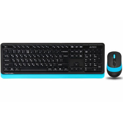 Комплект з  маніпулятора миші та клавіатури A4Tech FG1010 Blue - изображение 1