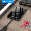 Бездротовий зарядний пристрій Vention Wireless Charger 15W Ultra-thin Mirrored Surface Type 0.05M Black (Черный)- № 2