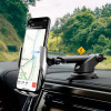 Автотримач для телефона з БЗП HOCO S14 Surpass automatic induction wireless charging car holder Silver (Серебристый)- № 5