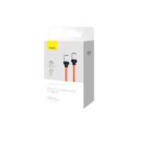 Кабель Baseus CoolPlay Series Fast Charging Cable Type-C to Type-C 100W 1m Orange (Колір Orange) - фото № 2
