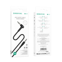 Аудіокабель BOROFONE BL10 AUX audio cable 1m Black (Колір Черный) - фото № 4