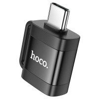 Адаптер HOCO UA31C Type-C male to USB female OTG adapter Black (Цвет Черный) - фото № 3