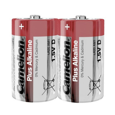 Батарейка CAMELION Plus ALKALINE D/LR20 SP2 2шт (C-11100220) (4260033150301) - зображення 1