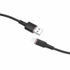 Кабель ACEFAST C2-02 USB to iP 2.4A, 1.2m, силікон, роз'єми цинк, Black (AFC2-02B) - зображення 2