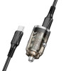 Автомобільний зарядний пристрій BOROFONE BZ29A Talented PD36W+QC3.0 car charger set(Type-C to Type-C) Black (Черный)- № 3
