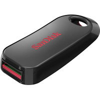 Флеш-накопичувач SanDisk USB 2.0 Cruzer Snap 128Gb Black (Колір Черный) - фото № 2