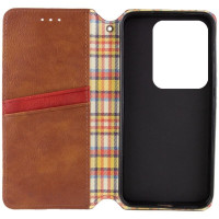 Чохол-книжка для смартфона Rubic Leather for Xiaomi Redmi Note 13 4G Brown (Колір Brown) - фото № 3