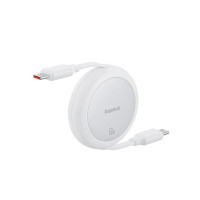 Кабель Baseus Free2Pull Mini Charging Cable USB-C to USB-C 60W 1m Moon White (Колір Moon White) - фото № 4