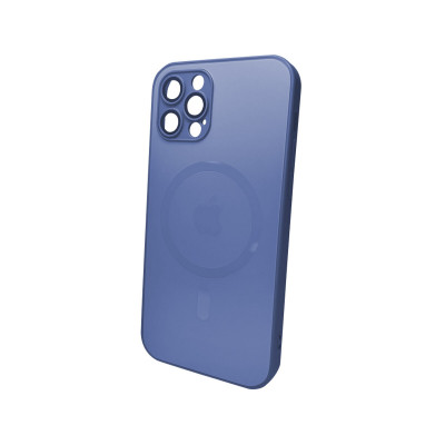 Чохол для смартфона AG Glass Matt Frame Color MagSafe Logo for Apple iPhone 12 Pro Max Sierra Blue - зображення 1
