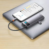 USB-хаб Baseus Metal Gleam Series 4-in-1 Multifunctional Type-C HUB Docking Station Gray （Type-C to USB3.0*3+RJ45*1） (Gray)- № 6