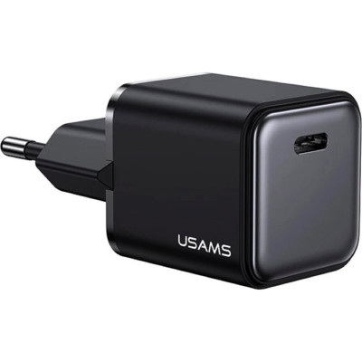 Мережевий зарядний пристрій Usams US-CC183 PD20W Single Port Fast Charger (EU)--X-ron Series Black - зображення 2