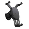 Автотримач для телефона з БЗП Baseus Stable Gravitational Wireless Charging Car Mount Pro 15W (Air Outlet Version) Black (7073)- № 3