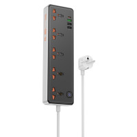 Мережевий подовжувач HOCO AC14A Rico 5-position socket(PD30W/1C3A) Black (Цвет 7073), Атикул k48989 |  купить на VILKI.NET - фото № 1