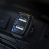 Автомобильное зарядное устройство пристрій HOCO Z36 Leader двухпортовое автомобильное зарядное устройство Черный (6931474727718) - изображение 4