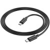 Кабель HOCO X88 Gratified 60W charging data cable for Type-C to Type-C Black (6931474783363) - зображення 3