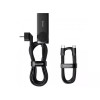 Мережевий зарядний пристрій Baseus GaN3 Pro Desktop Powerstrip AC+2U+2C 100W EU Black (With Mini White Cable Type-C to Type-C 100W(20V/5A) 1m Black） (Черный)- № 7